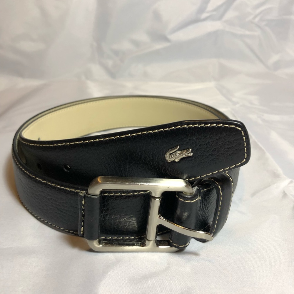 Men’s size 38 black Lacoste belt